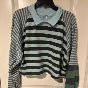 Free people cropped sweatshirt